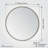 Adelina 30-Inch Round Hammered Metal Wall Mirror-446105730
