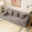 Canapé 71 po 71 po, tissu velours côtelé, sièges profonds, causeuse, sans assemblage-1780033346