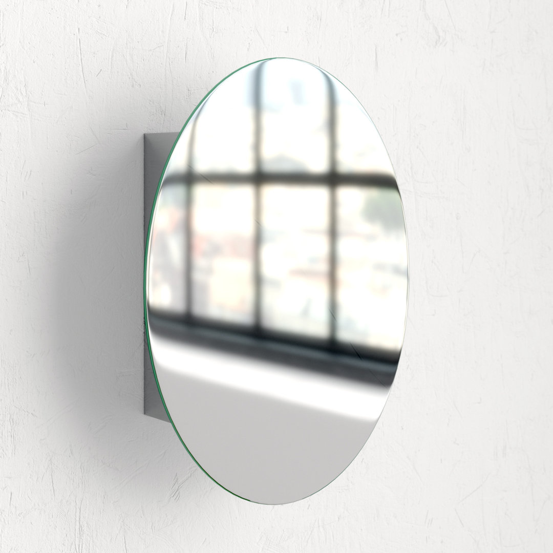 Alondrea 17.71'' W 25.59'' H Surface Frameless Medicine Cabinet Mirror 1 Fixed Ebern Designs