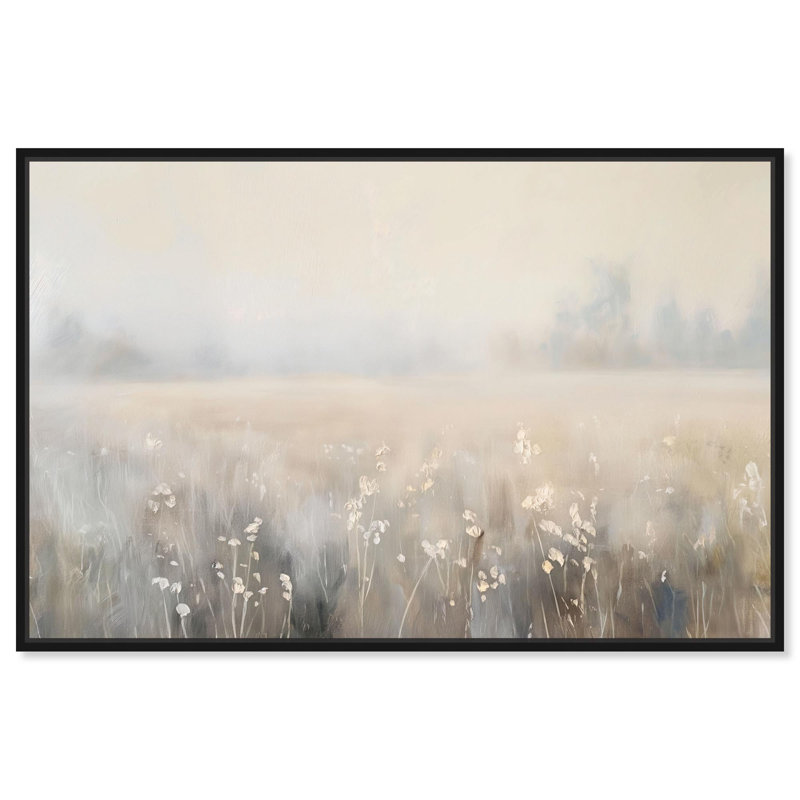 «Sunset Wheatlands», toile rustique par Art Remedy, Cadre noir, H 11 po x l 16 po