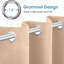 Luxury 230 GSM 100% Blackout Eyelet Room Darkening Curtain Pair-269875185-269875196