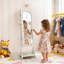Armoire à bijoux cœur en MDF pour enfants avec armoire et porte blanche-1905012391