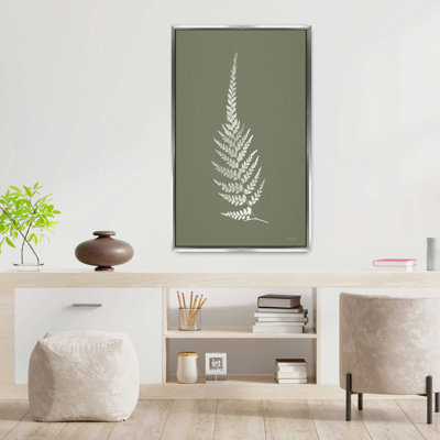 "True Green IX" by Katie Pertiet Print on Canvas in a Floater Frame