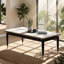 Ensemble de tables basses et de tables de bout en bois d'hévéa l 47,2 po x P 23,6 po x H 18 po Mobilya