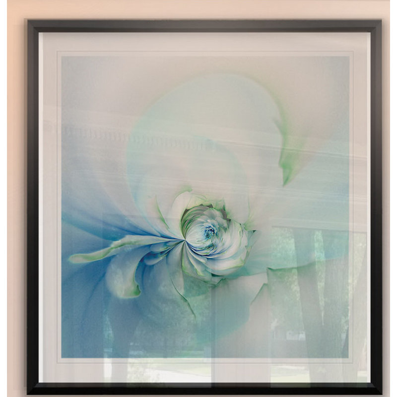 Dahlia - reproduction d'art encadrée, H 30,5 po x l 30,5 po x P 1,5 po