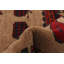 Tapis unique en laine noué à la main de style années 1990 de 2 pi 10 po x 4 pi 8 po brun / rouge InterVallo