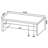 Binyamin Sled Rectangular Coffee Table in Mango