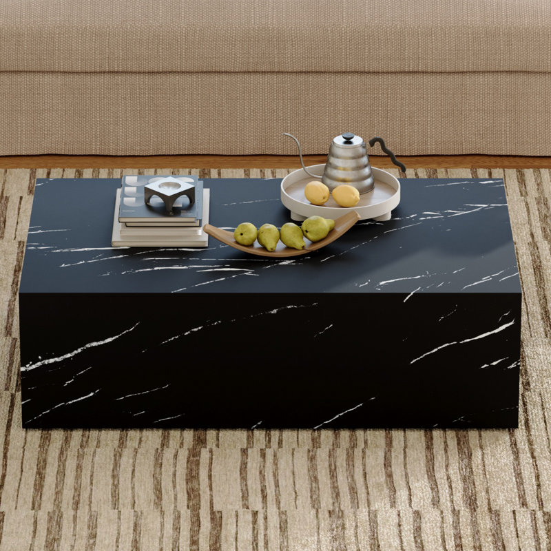 Table basse en bois, Noir