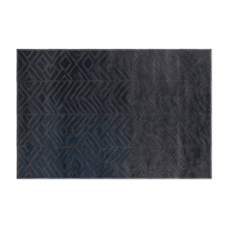 Tapis gris intérieur et extérieur Trellis, Rectangulaire 8 pi x 10 pi