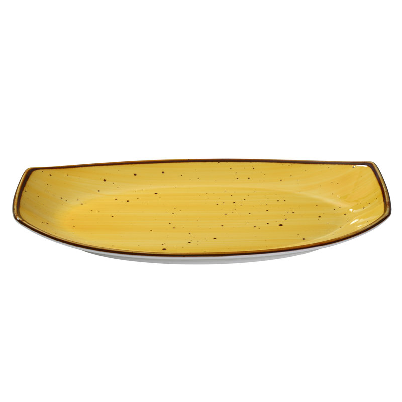 Plateau Lyon, Jaune, H 1,625 po x l 15 po x P 8,5 po