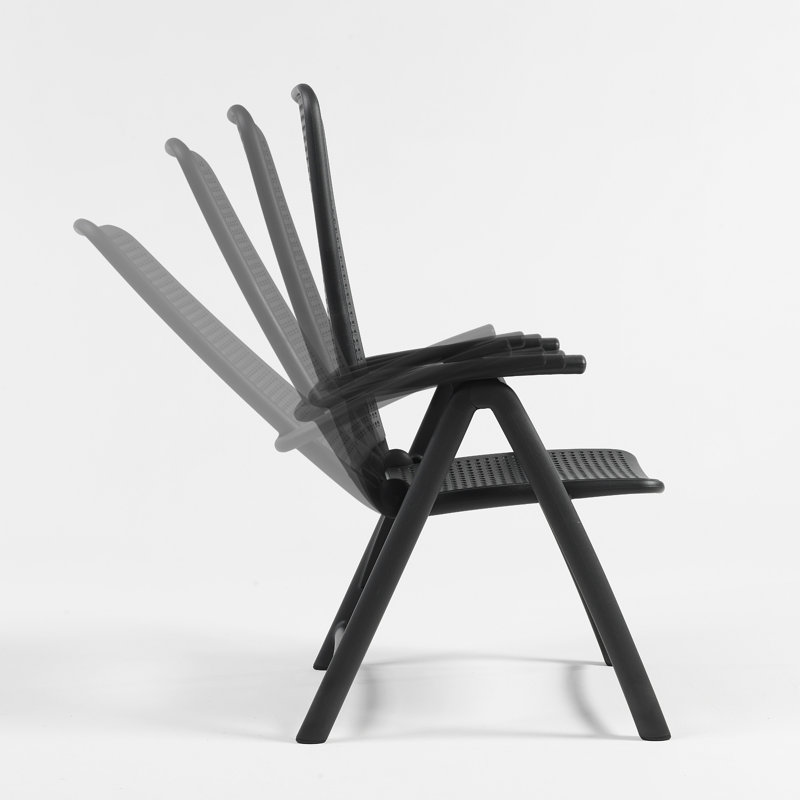 Foldable Outdoor Patio Dining Armchair, Turtle Dove