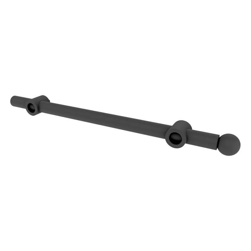 Sliding Valet Rod For Custom Closet Systems, 1" H x 1.14" W x 13.87" D