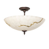 20" Wide Corinth Marble Semi-Flushmount