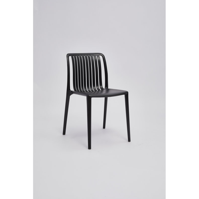 Chaise d'appoint en polypropylène, Noir