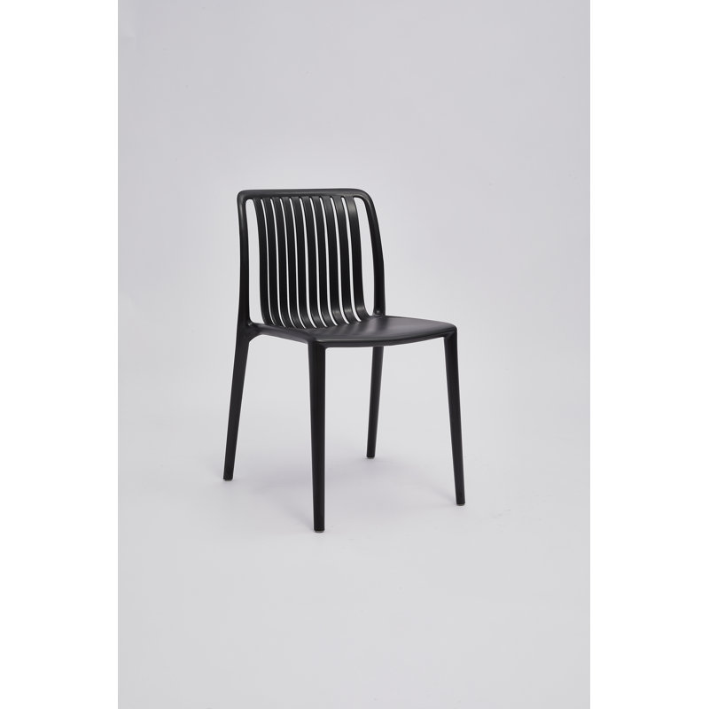 Polypropylene Side Chair, Black
