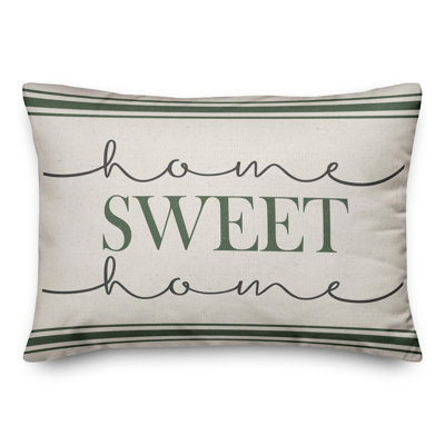  Housse et insert de coussin rectangulaire Home Sweet Home