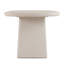 Evermore - Table de salle à manger ovale moderne en faux ciment gris