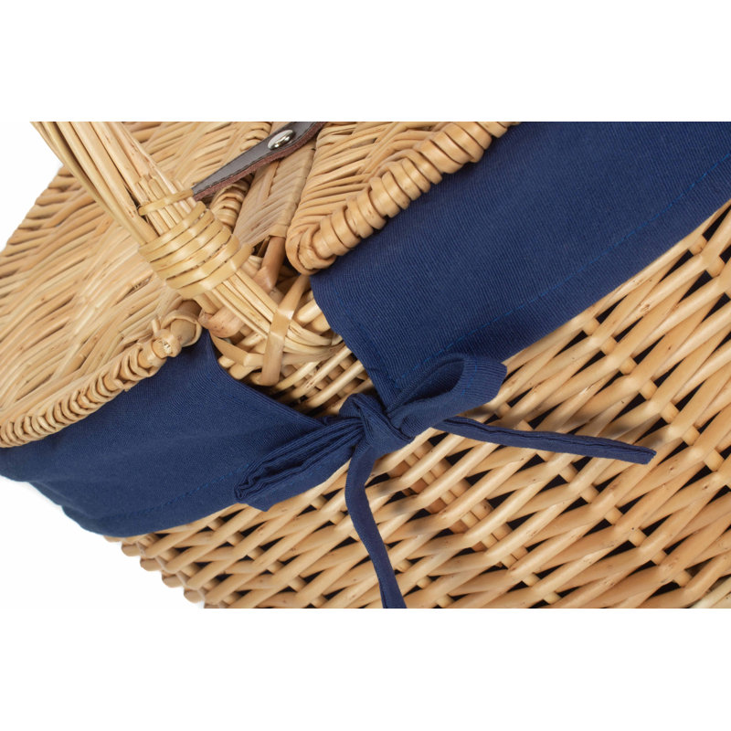 Wicker Picnic Basket with Lining