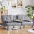 Upholstered 62.5" W 3-in-1 Sofa Bed-1890176506-1969848647
