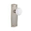 Prairie Plate with White Porcelain Door Knob-65442142-65442115