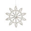 Joyeux Noel 4.75'' Geometric Snowflakes Holiday Shaped Ornament