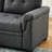 84" Dark Gray Linen Sectional With Pull-Out Sleeper And Storage, Plump Stitching Seat Reversible