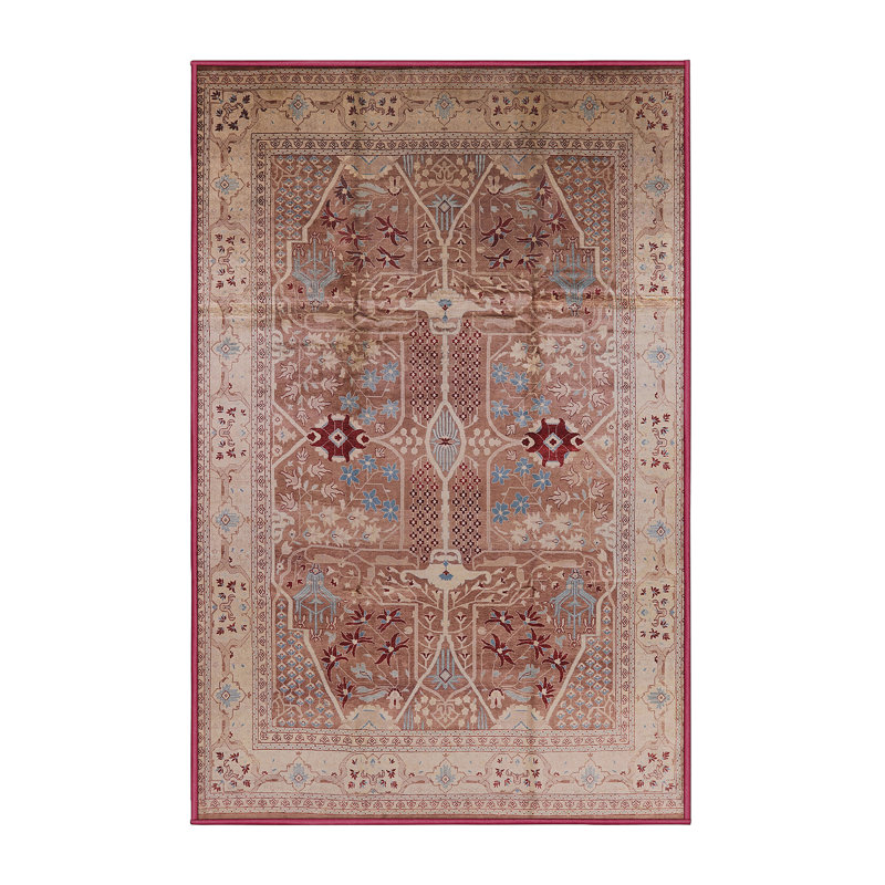 Tapis oriental rouge / beige Wauwinet, Rectangle 4 pi x 6 pi