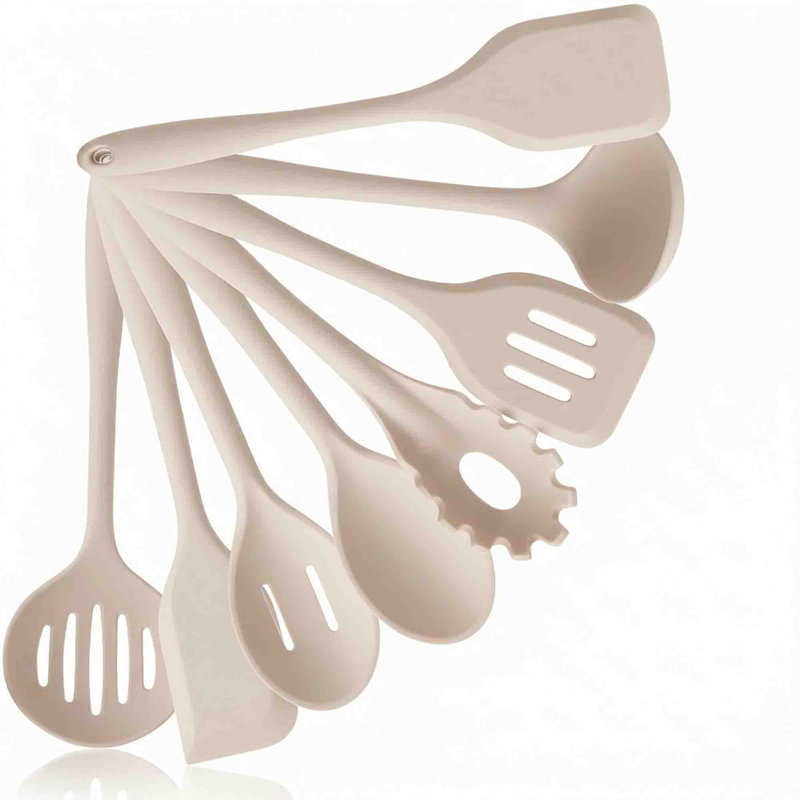 Ensemble de 4 cuillères à cuisson en silicone et louche
