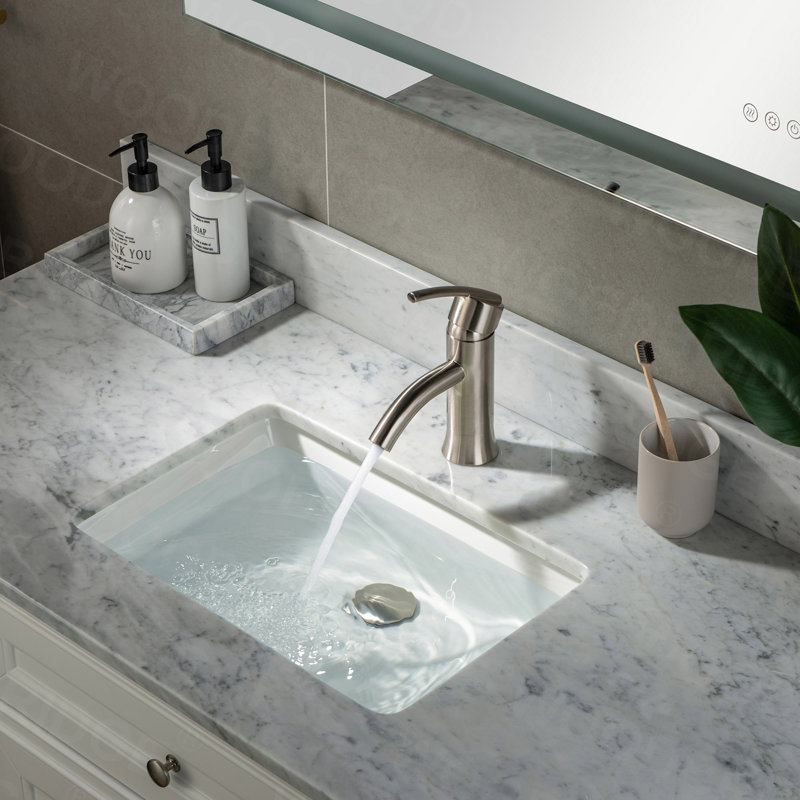 Single-handle Bathroom Faucet, Brushed Nickel