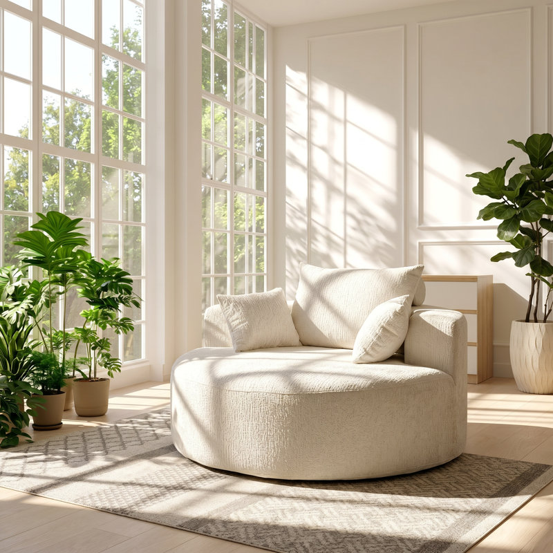 Méridienne simple en chenille l 55 po x P 32,5 po x H 24 po Welike