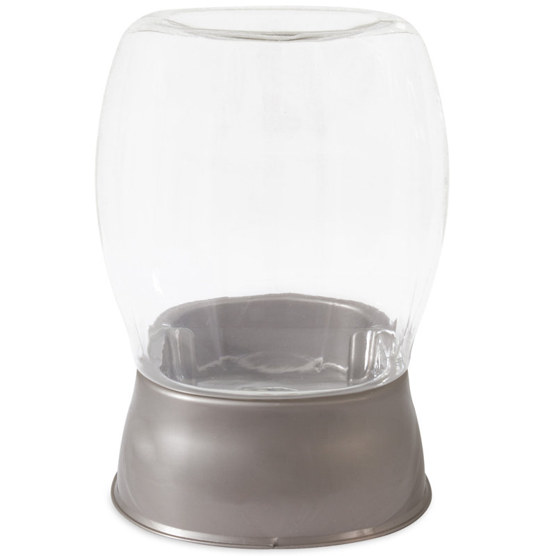 Pearl Tan Small Plastic Gravity Water Dispenser for Pets