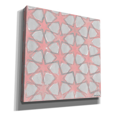 «Pink and Gray Motif 5» par Stellar Design Studio, art mural sur toile