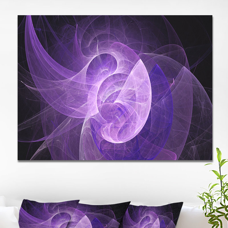 « purple mystic psychédélique design », impression sur toile, H 30 po x l 40 po x P 1 po