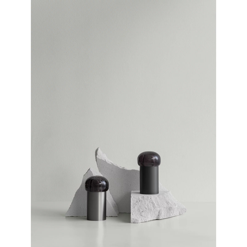 IRIS Metal Globe Lamp, Gunmetal Gray
