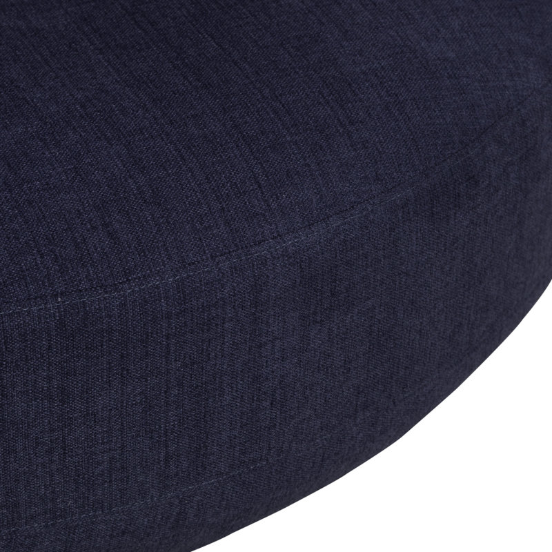 Merceda Upholstered Swivel Cuddler Chair, Navy