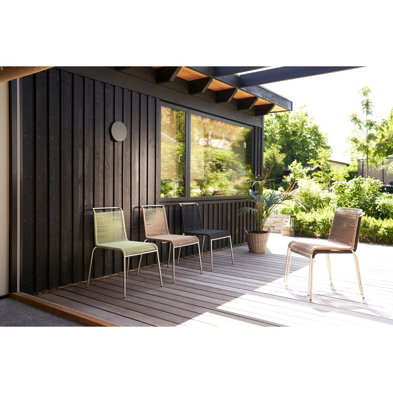 Salto Outdoor Lounge Chair, Brushed Black