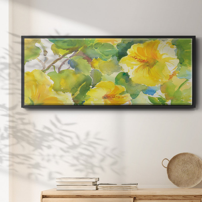 Citrus Hibiscus II- Framed Canvas