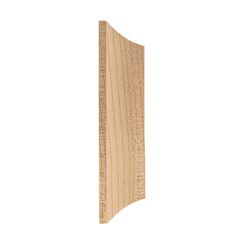 3.75" Square Unfinished Maple Wood Bullseye Rosette