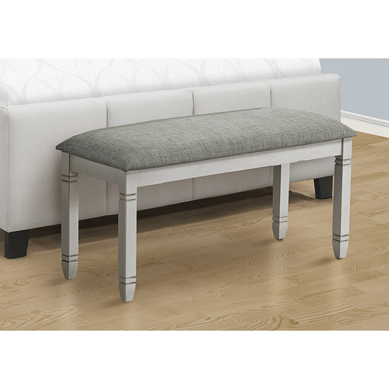Rectangular Bench, Kitchen Bench, Dining Room Bench, Gray