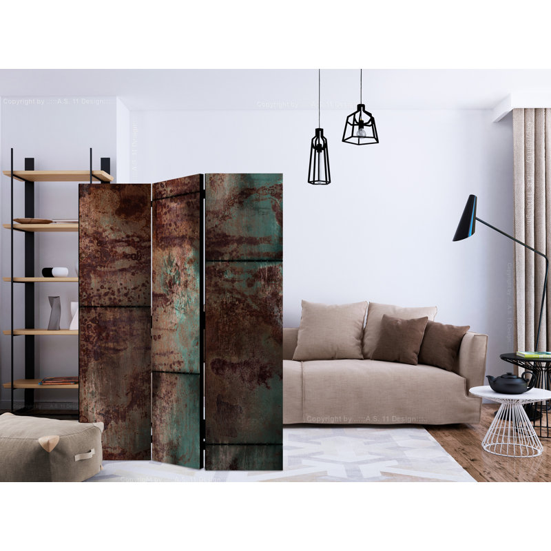 Goverdhan 135 cm W x 172 cm H 3 - Panel Solid Wood Folding Room Divider