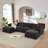 Modern Chenille Cloud Sofa, Freely Combinable-717653422