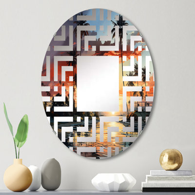 Miroir d'appoint Palms Palm Trees Serenity Sunset