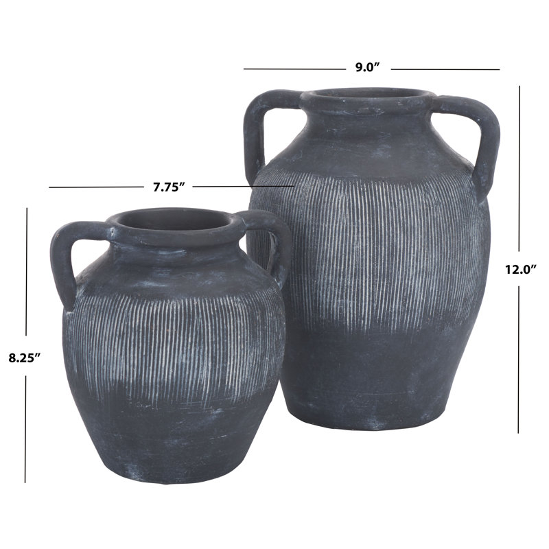 Ensemble de 2 vases en grès Juniour
