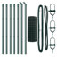 Galvanised Steel Border Fencing-114350625-114350630