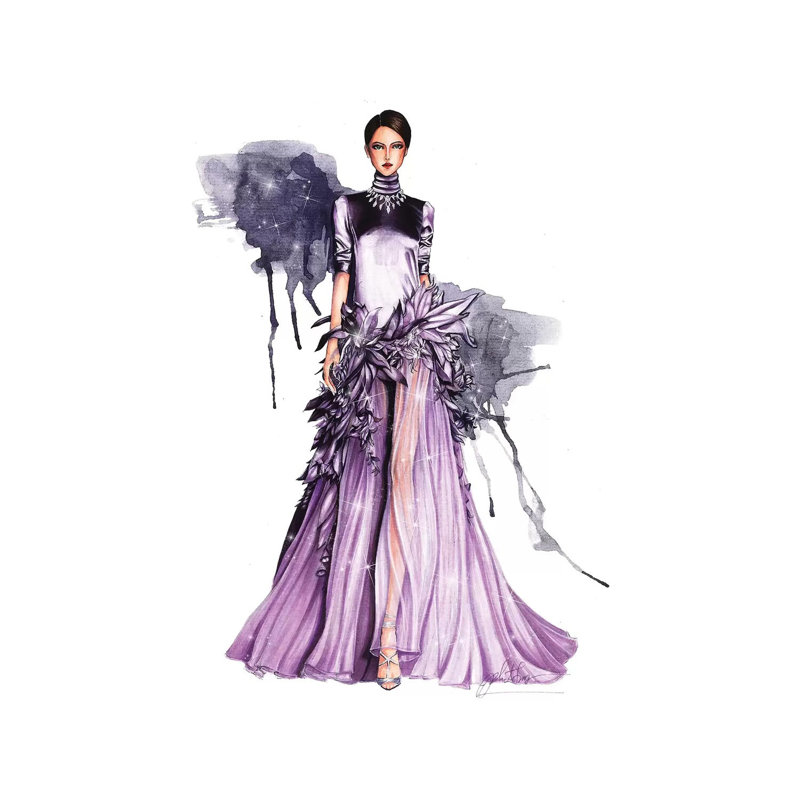 Stephane Rolland Haute Couture 2018 I, H 26 po x l 18 po x 1,5 po