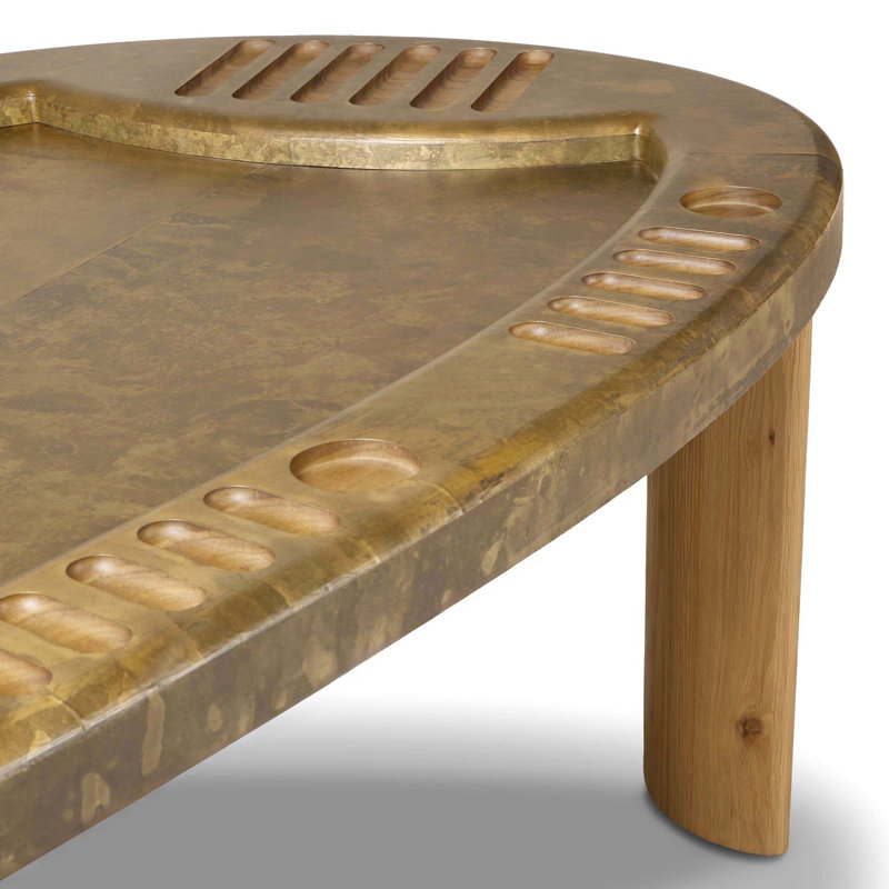 Vella Four Hands 97 " 6 - Player Pine Poker Table