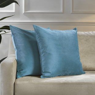 Housse de coussin en velours mat (Ensemble de 2)