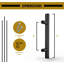 Paquet de 35 poignées d'armoire rondes de 5 po Mega Handles | Quincaillerie en acier inoxydable pour portes de cuisine, de salle de bain, de garde-robe et de tiroir | Installation facile incluse-69130728-124436655-124436656