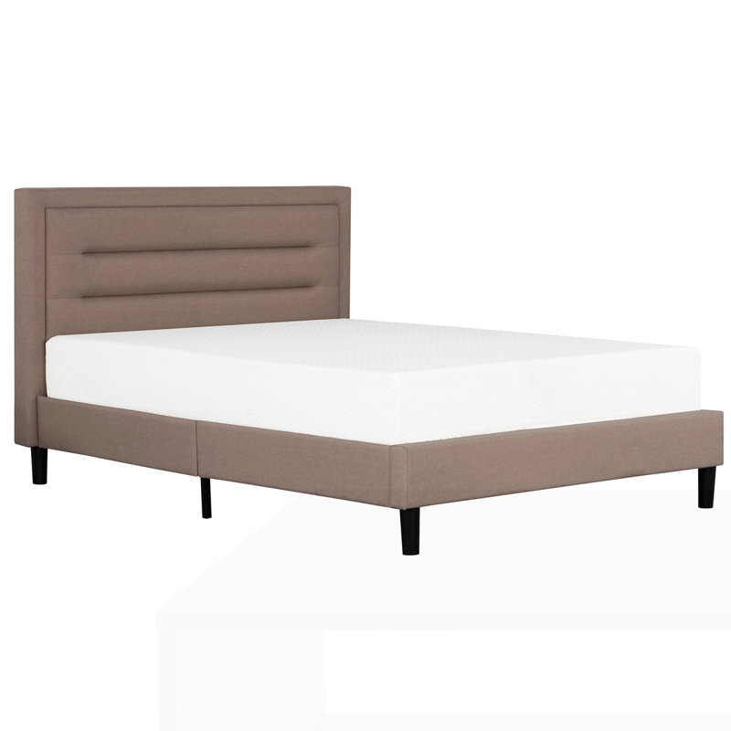 Lit plateforme tapissier Contemporary, Double