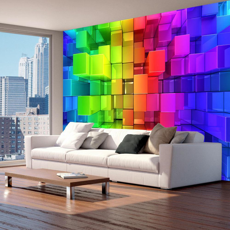 Murale blocs colorés Ciree, L 41 po x l 57 po